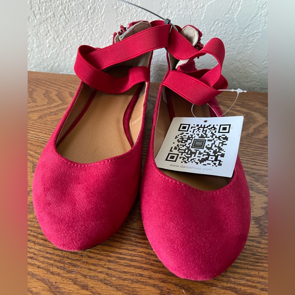 DailyShoes Ballet Flat Shoes Women's Classic Ballerina Slip On Flats sise 7.5